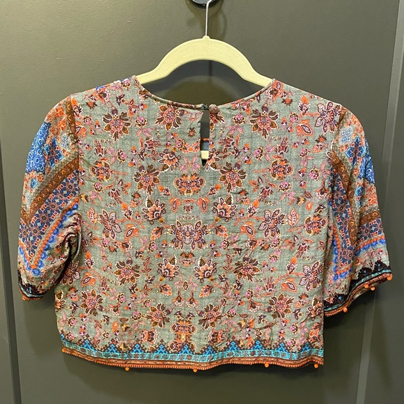 Hemant & Nandita Print Crop Top - Picture 2 of 4